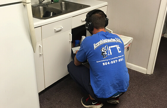 Accurate Leak Detection, LLC worker